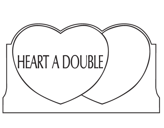 Heart A Double Headstone Style