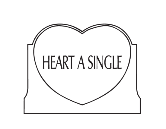 Heart A Single Headstone Style
