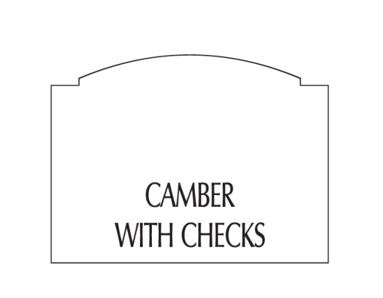 Camber with Checks Headstone Style
