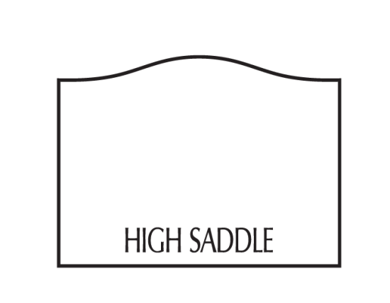High Saddle Headstone Style