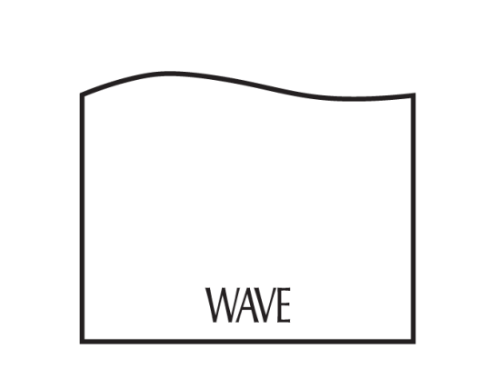 Wave Headstone Style