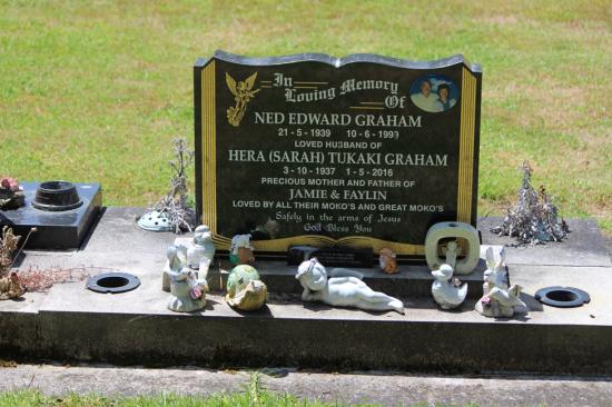 Classic upright companion headstone in a book shape, crafted from polished granite by Mark Memorials in Levin, New Zealand.