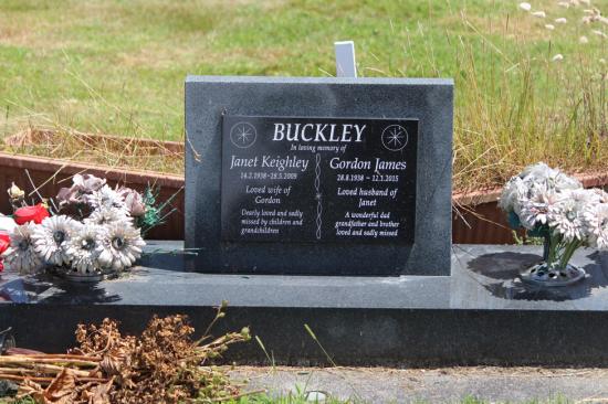 Double plaque headstone attached to upright base, crafted from polished granite by Mark Memorials in Levin, New Zealand